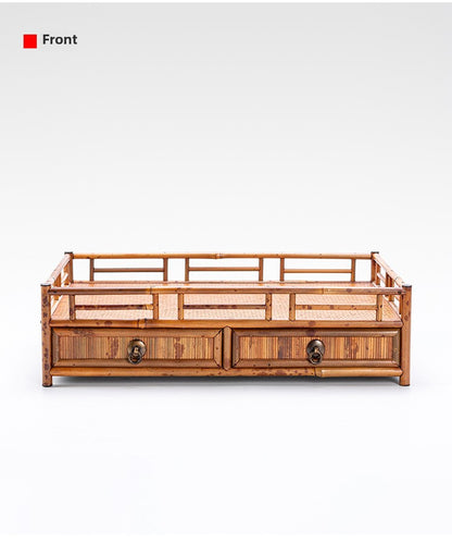 Bamboo mat storage tray