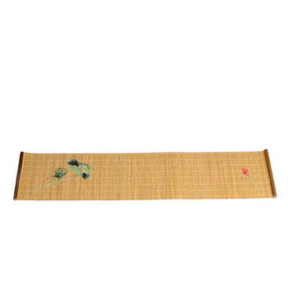 Natural Printed Bamboo Tea Mat Heat Insulation Pad