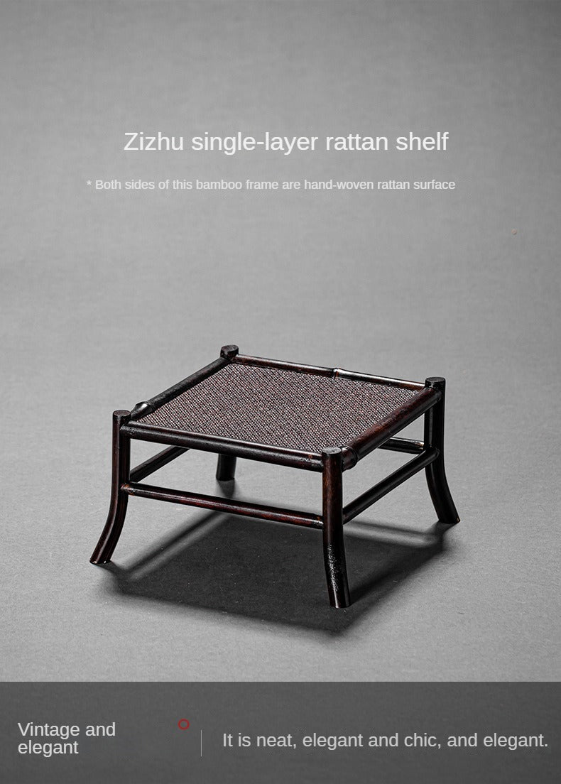 Purple Bamboo Orchid Stand