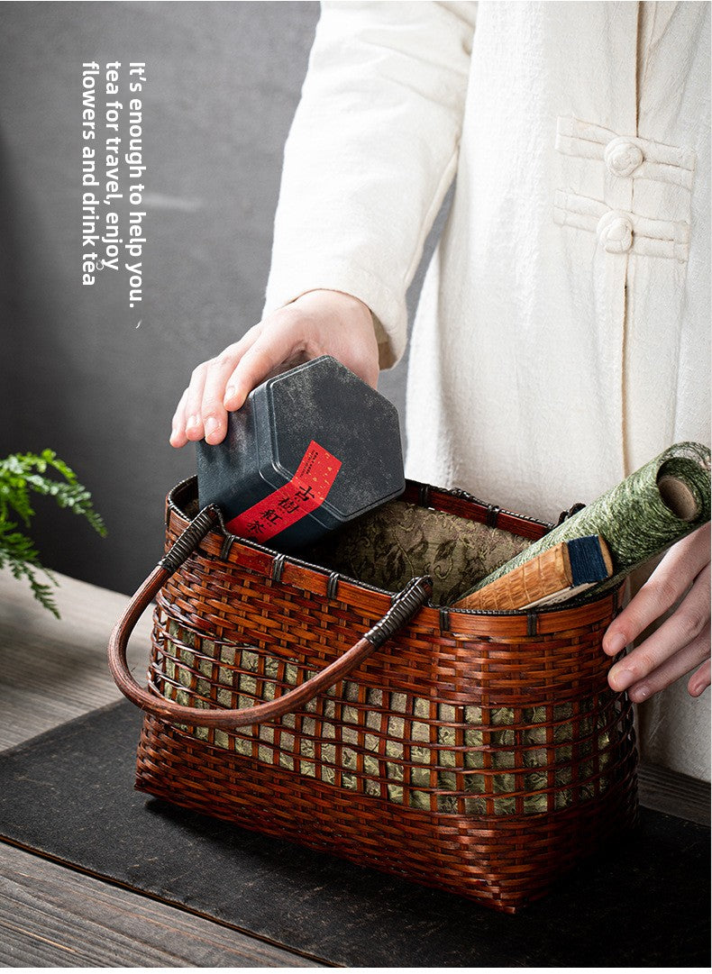 Handmade Retro Bamboo Woven Bag