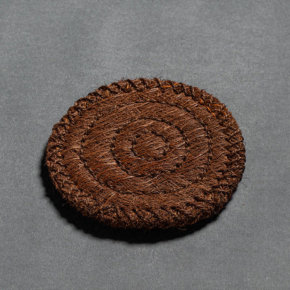 Brown Silk Tea Mat
