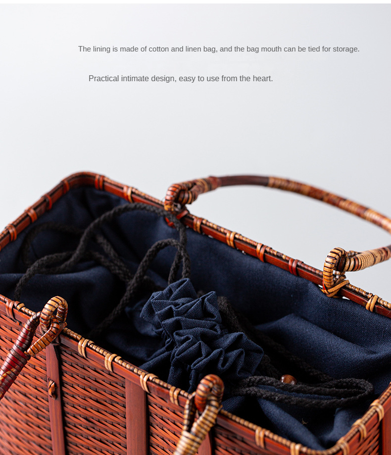 Retro Bamboo Woven Bag
