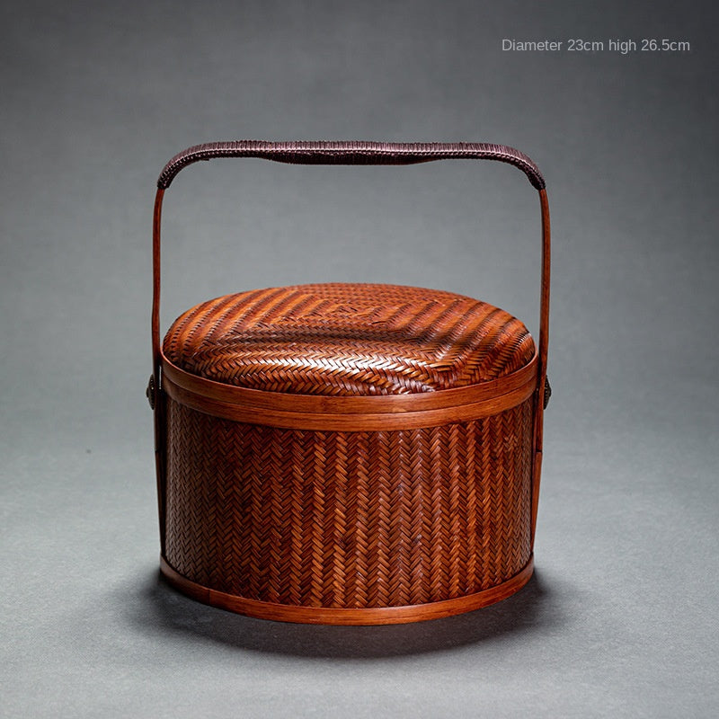 Japanese Retro Handmade Bamboo Basket