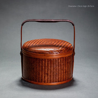 Japanese Retro Handmade Bamboo Basket