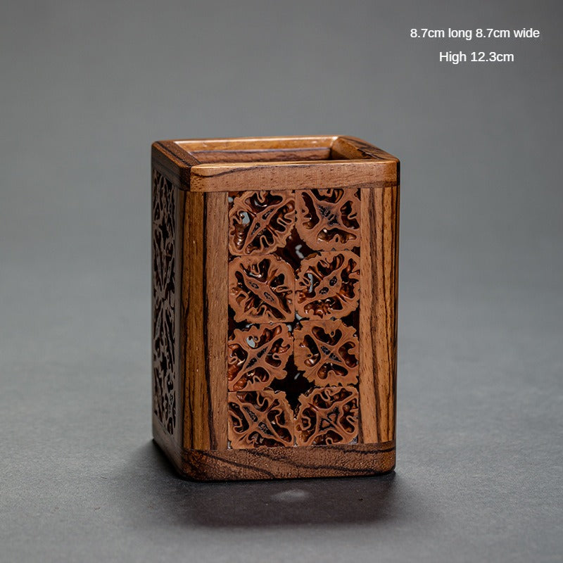 Walnut Tea Container