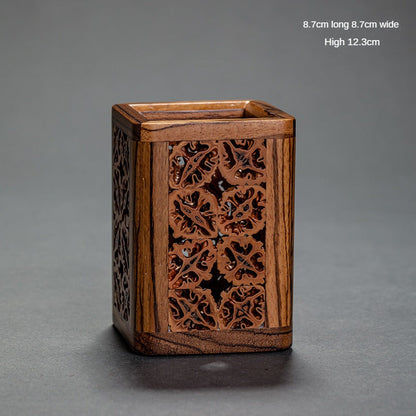 Walnut Tea Container