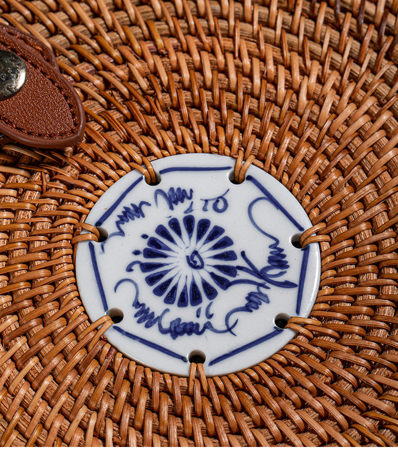 Rattan Woven Pu-erh Tea Box