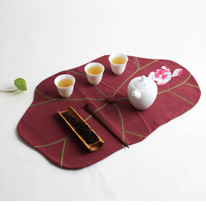Chinese Style Fabric Small Tea Mat Coaster
