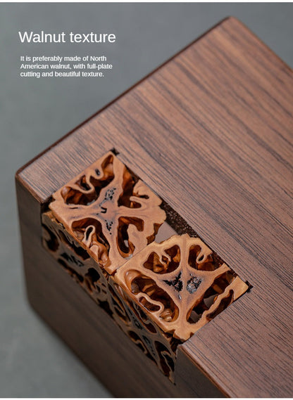 Walnut Tea Container
