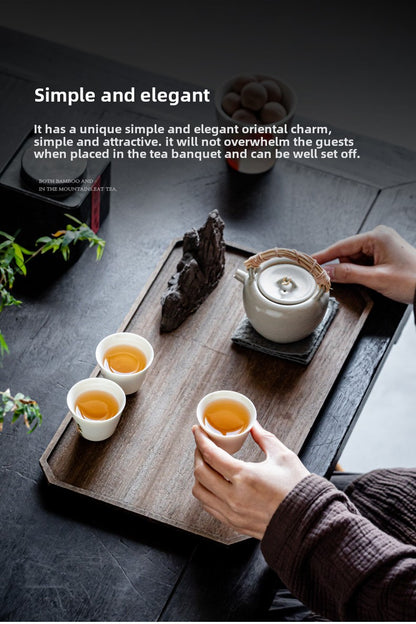 Solid Wood Dry Pour Tea Tray