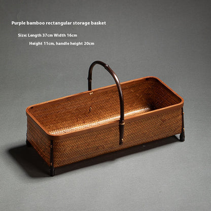 Bamboo Woven Storage Basket