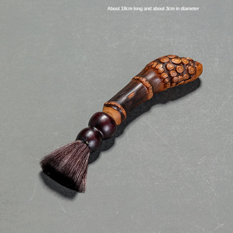 Chinese Style Old Bamboo Root Teapot Brush