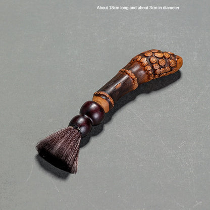 Chinese Style Old Bamboo Root Teapot Brush