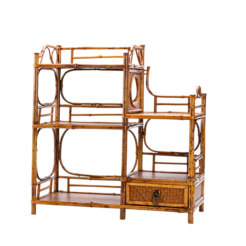 Handmade Bamboo Tea Shelf Curio Stand