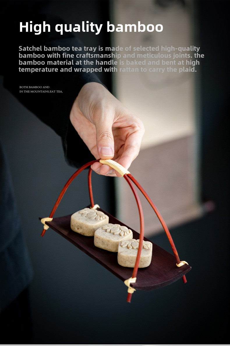 Bamboo Woven Tea Cake Tray