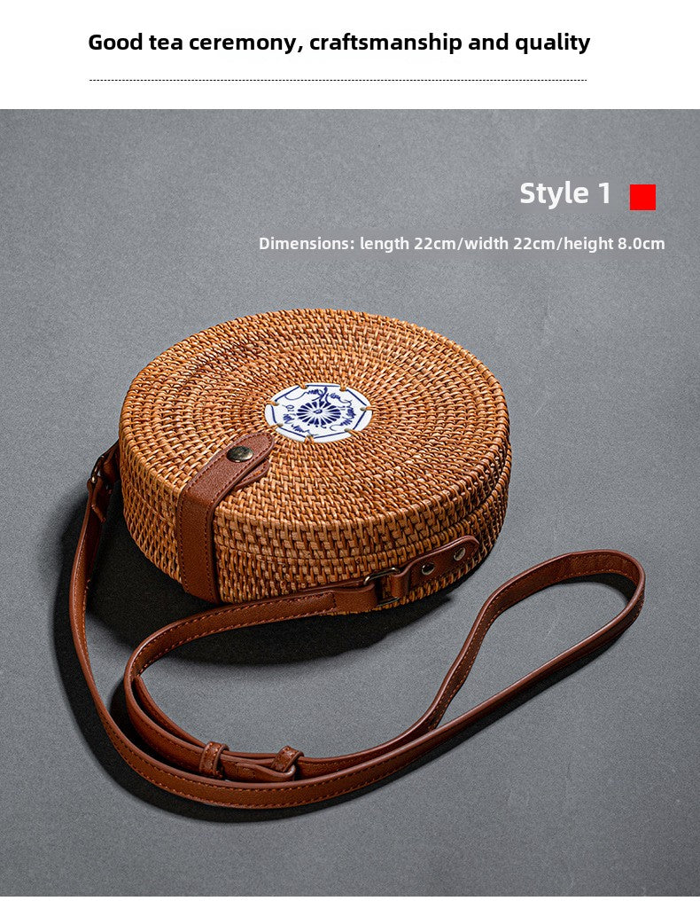 Rattan Woven Pu-erh Tea Box
