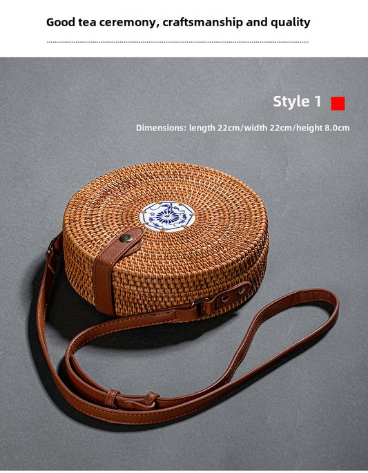 Rattan Woven Pu-erh Tea Box