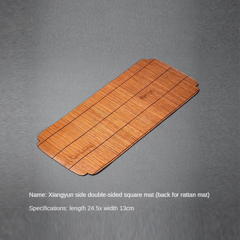Large Lacquered Bamboo Tea Mat