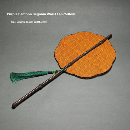 Rollable Bamboo Woven Waist Fan