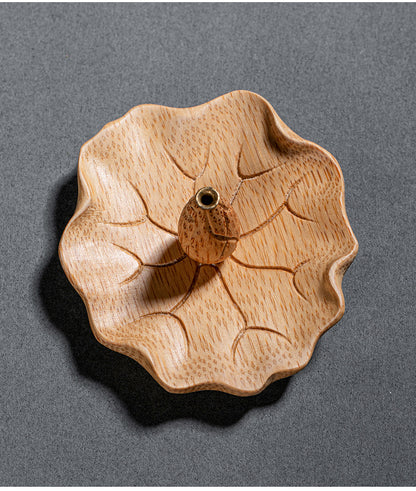Lotus-shaped incense burner