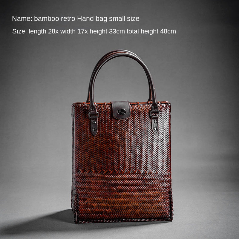 Retro Bamboo Woven Bag