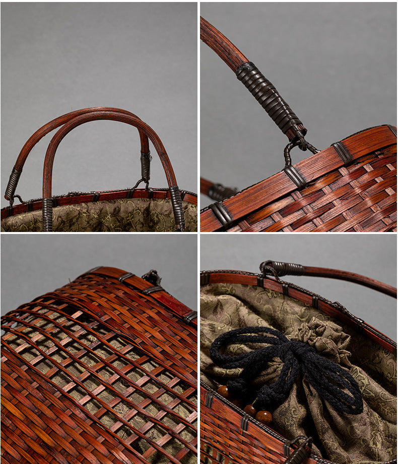 Handmade Retro Bamboo Woven Bag