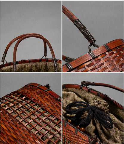 Handmade Retro Bamboo Woven Bag
