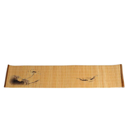 Natural Printed Bamboo Tea Mat Heat Insulation Pad