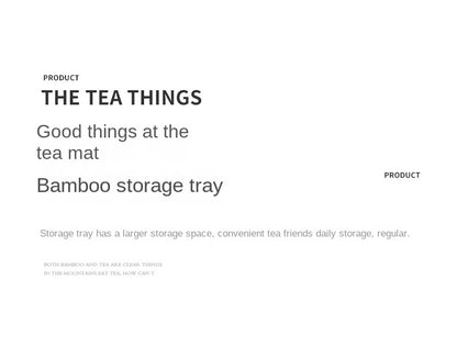 Bamboo Tea Set Storage Tray