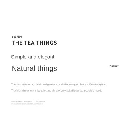 Bamboo Tea Mat New Chinese Style Zen Tea Flag