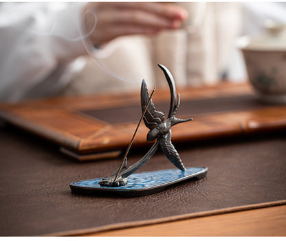 European Retro Zinc Alloy Incense Holder