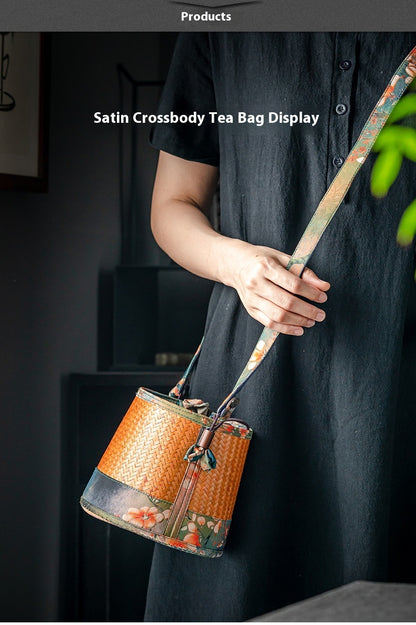 Chinese-Style Portable Bamboo Storage Bag