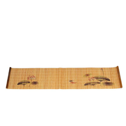 Natural Printed Bamboo Tea Mat Heat Insulation Pad