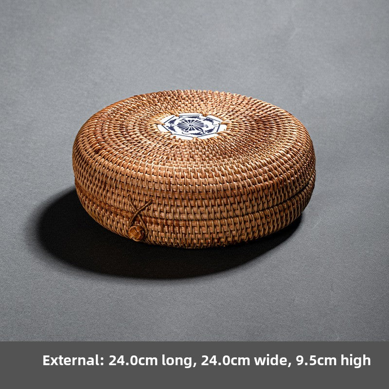 Rattan Woven Pu-erh Tea Box