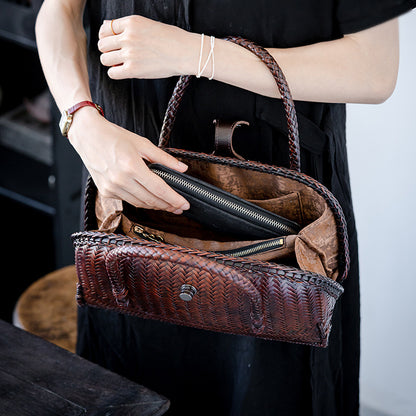 Retro Bamboo Woven Bag