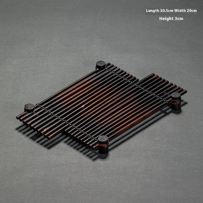 High-end Purple Bamboo Vintage Hand-woven Bamboo Basket
