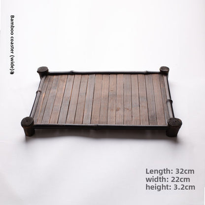 Japanese Style Purple Bamboo Tea Tray
