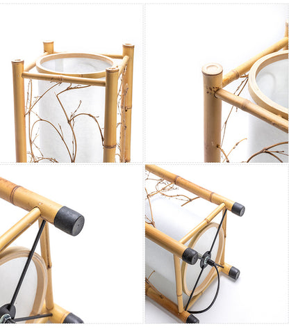 Antique bamboo-made table lamp