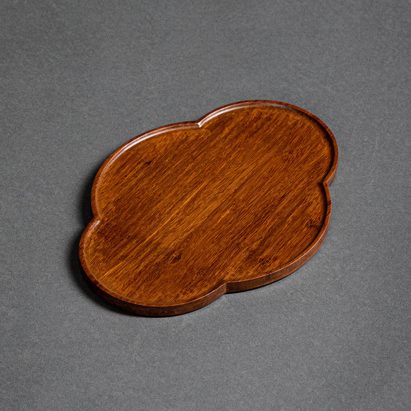 Heavy Bamboo Rectangular Single Layer Simple Tray