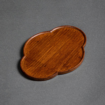Heavy Bamboo Rectangular Single Layer Simple Tray