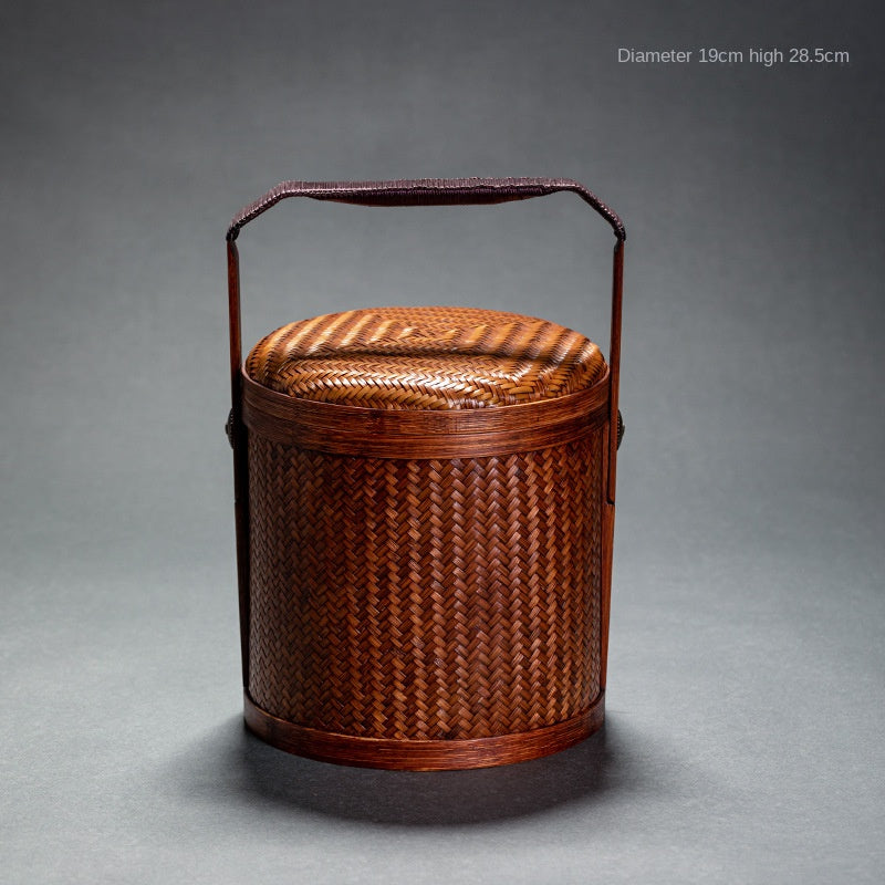 Japanese Retro Handmade Bamboo Basket