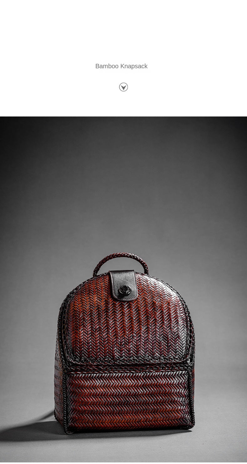 Retro Bamboo Woven Bag