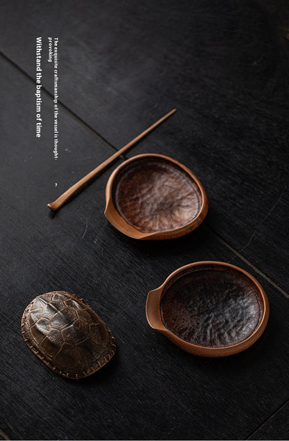 精巧な手作りの禅竹茶杓