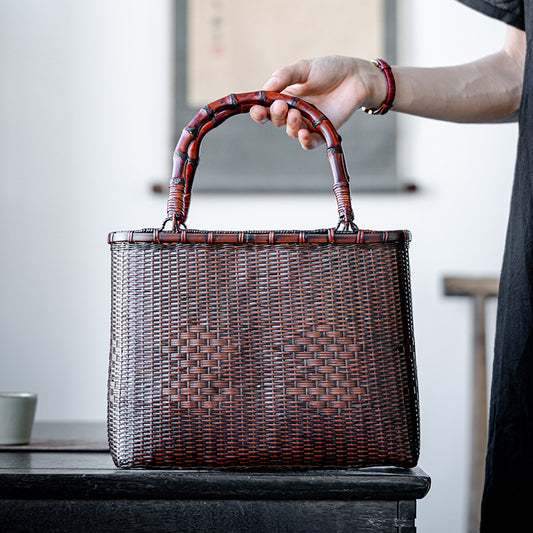 Retro Bamboo Woven Bag