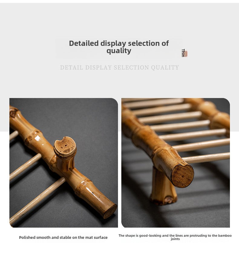 Bamboo Whip Tea Cup Holder