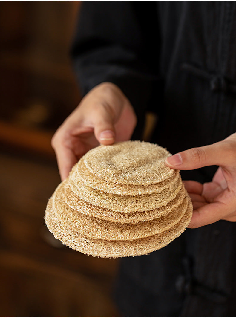 Teapot Holder Loofah Mat Dry Tea Tray Tea Mat