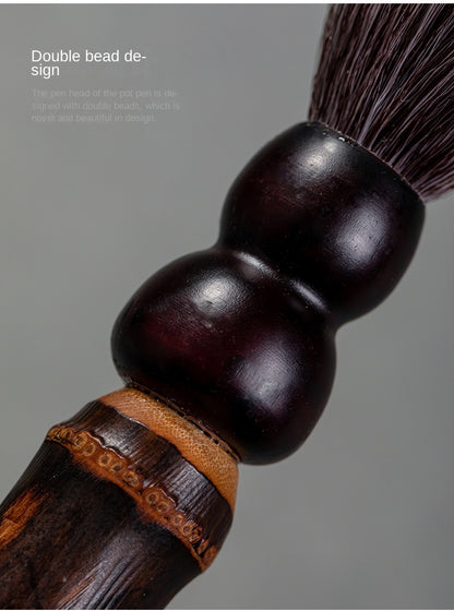 Chinese Style Old Bamboo Root Teapot Brush