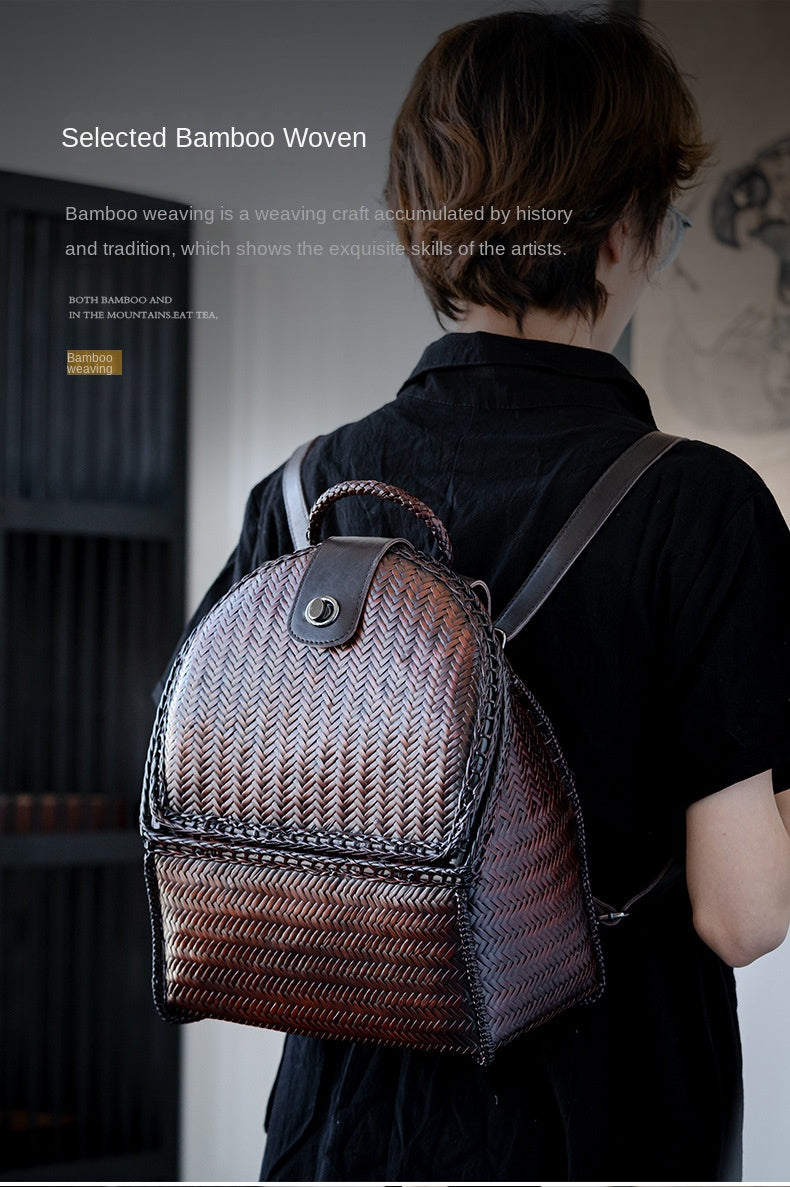 Retro Bamboo Woven Bag