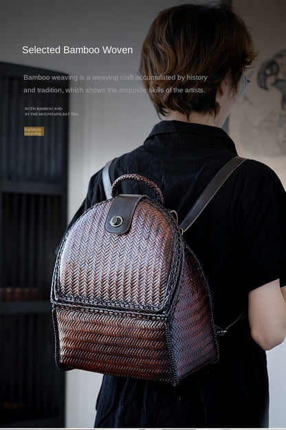 Retro Bamboo Woven Bag