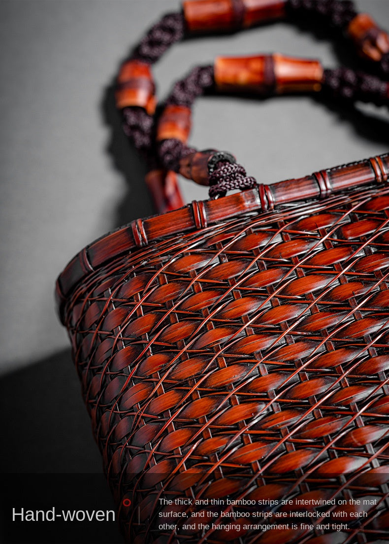 Retro Bamboo Woven Bag